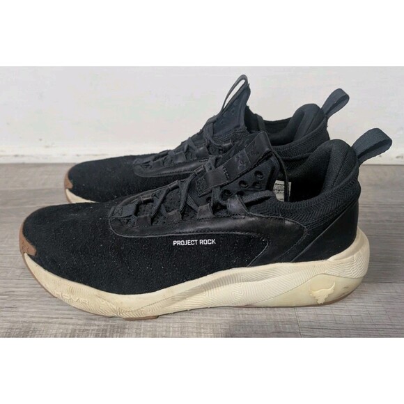 Men’s Under Armour Project Rock Shoes 7 Luxe Size 10.5 Black